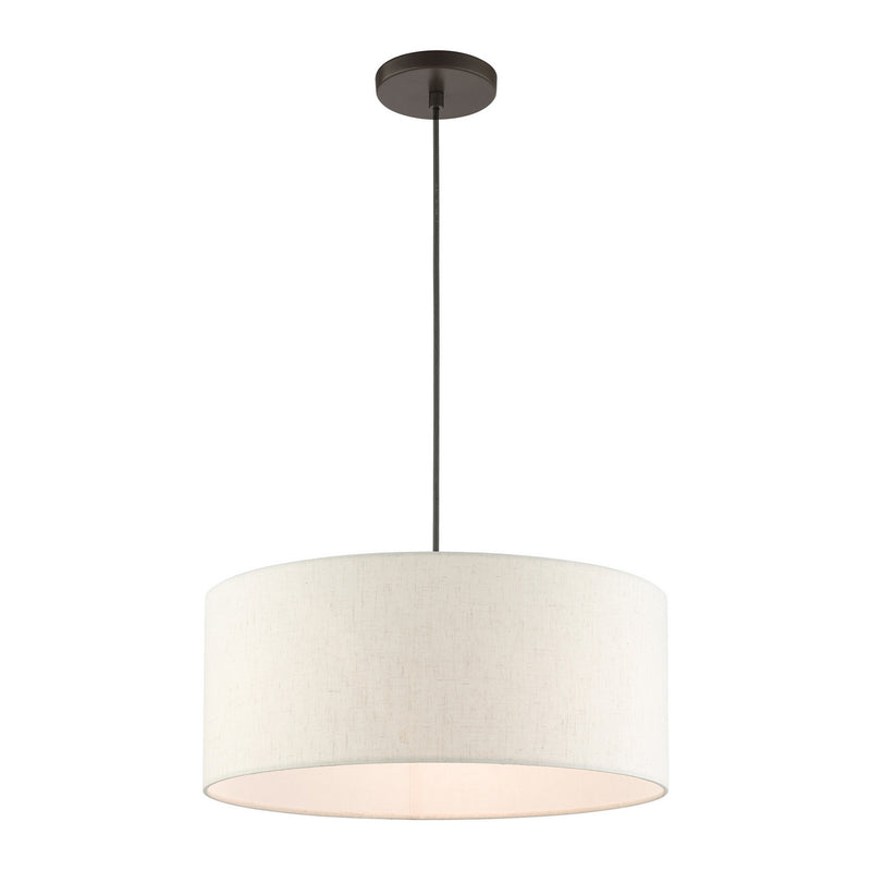 Livex Lighting 49802-92 Three Light Pendant, English Bronze