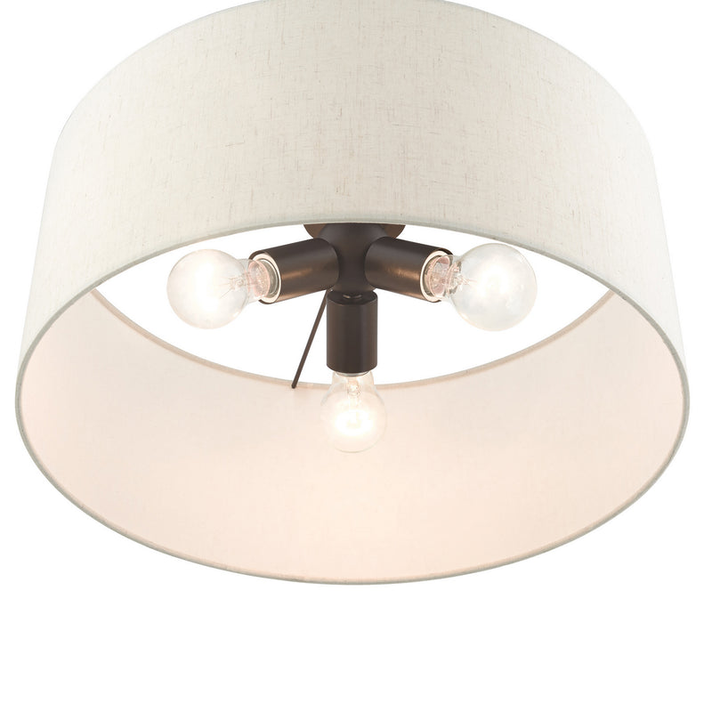 Livex Lighting 49802-92 Three Light Pendant, English Bronze