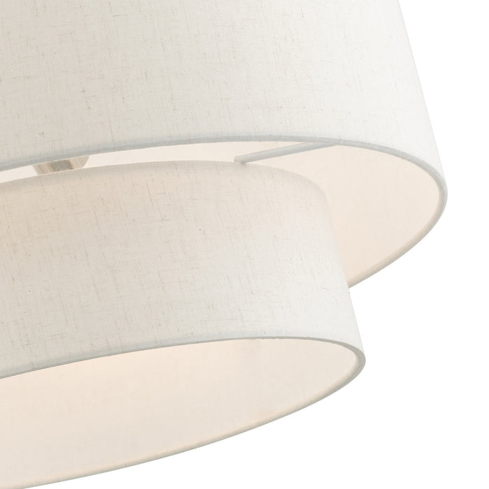 Livex Lighting 49803-91 Three Light Pendant, Brushed Nickel