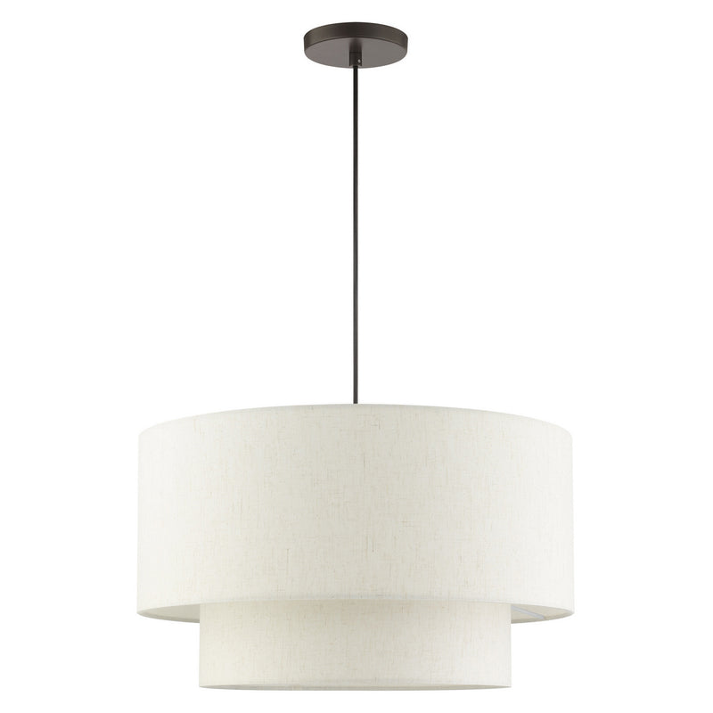 Livex Lighting 49803-92 Three Light Pendant, English Bronze