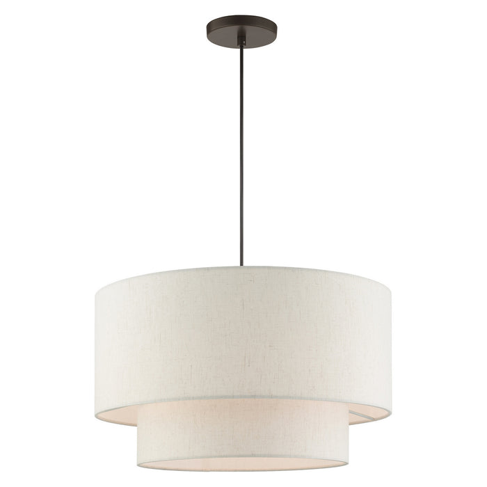 Livex Lighting 49803-92 Three Light Pendant, English Bronze