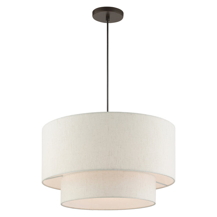 Livex Lighting 49803-92 Three Light Pendant, English Bronze