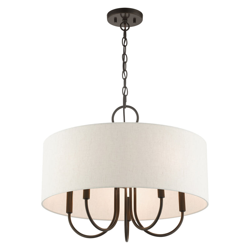 Livex Lighting 49805-92 Five Light Chandelier, English Bronze