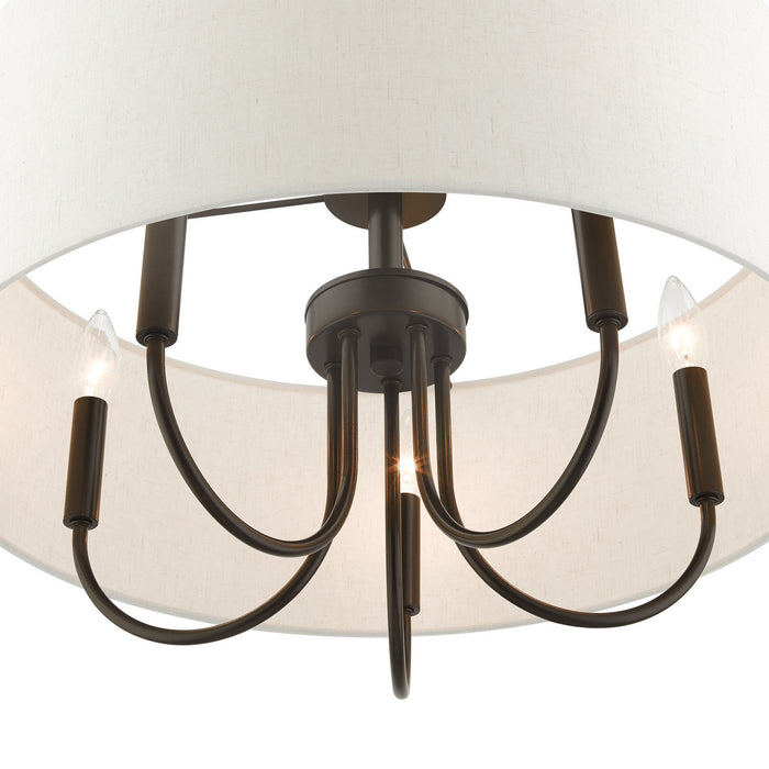 Livex Lighting 49805-92 Five Light Chandelier, English Bronze