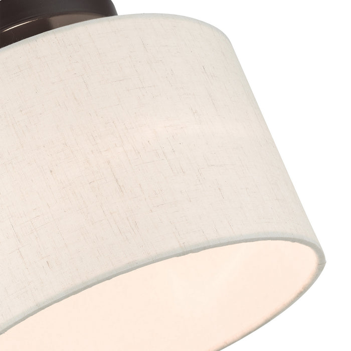 Livex Lighting 49808-92 One Light Semi Flush Mount, English Bronze
