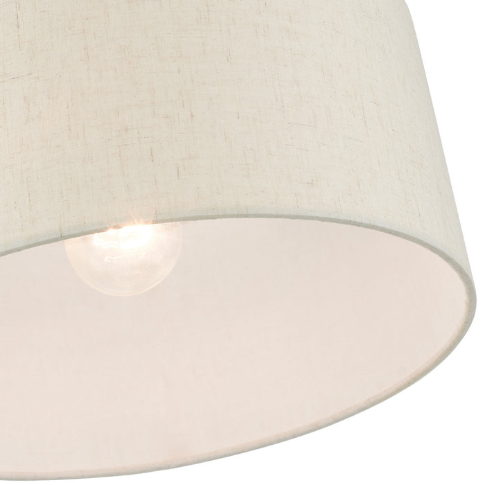 Livex Lighting 49809-01 One Light Semi Flush Mount, Antique Brass