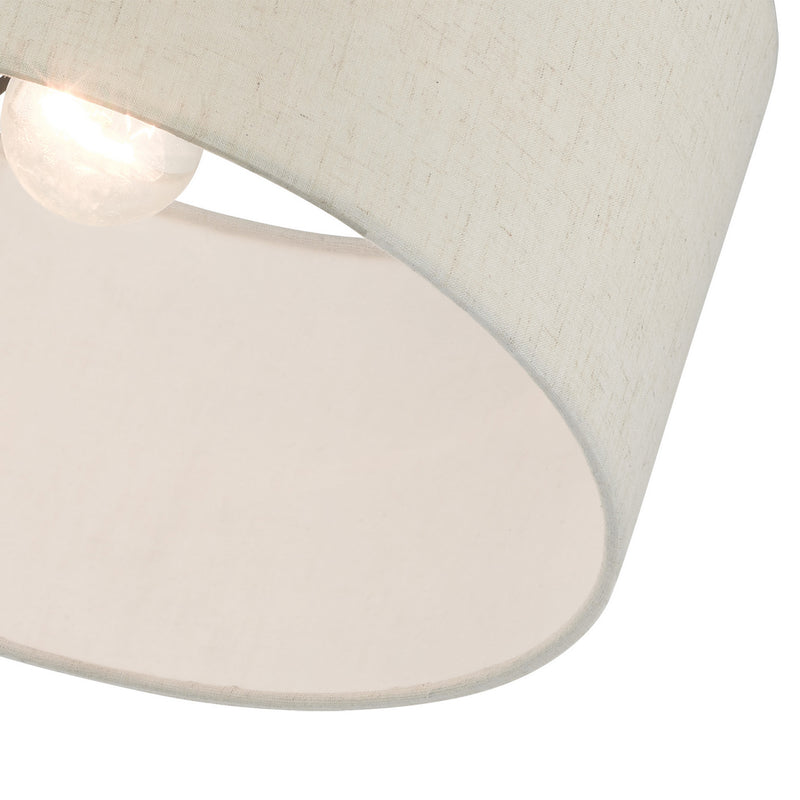 Livex Lighting 49809-92 One Light Semi Flush Mount, English Bronze