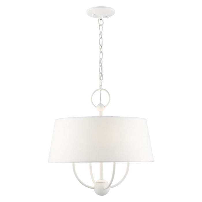 Livex Lighting 49844-03 Four Light Chandelier, White
