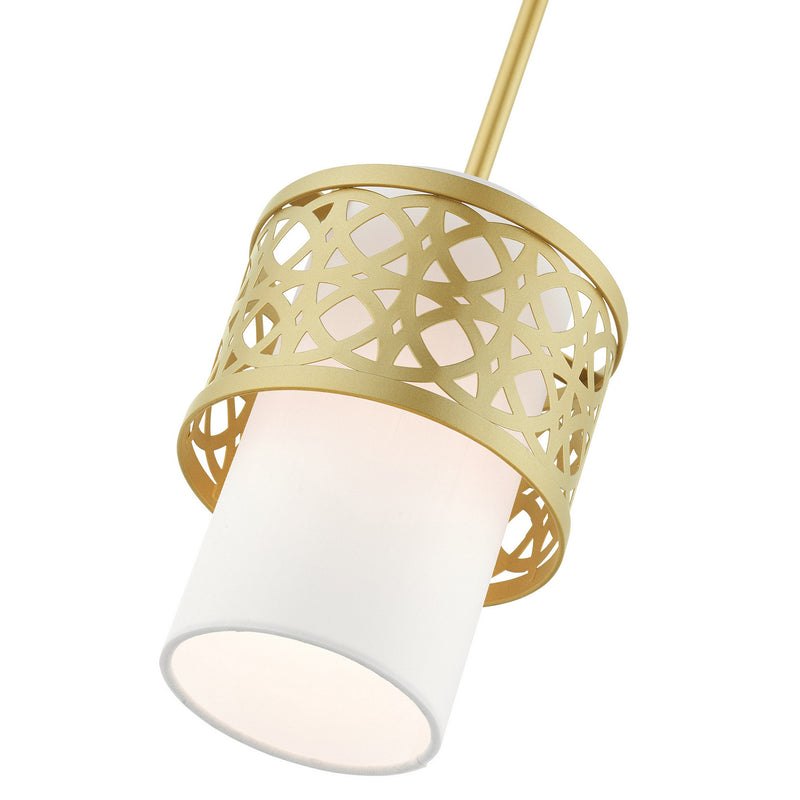 Livex Lighting 49861-33 One Light Mini Pendant, Soft Gold
