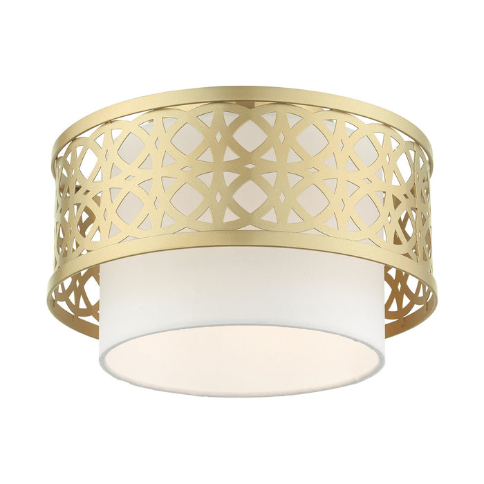Livex Lighting 49862-33 One Light Semi Flush Mount, Soft Gold