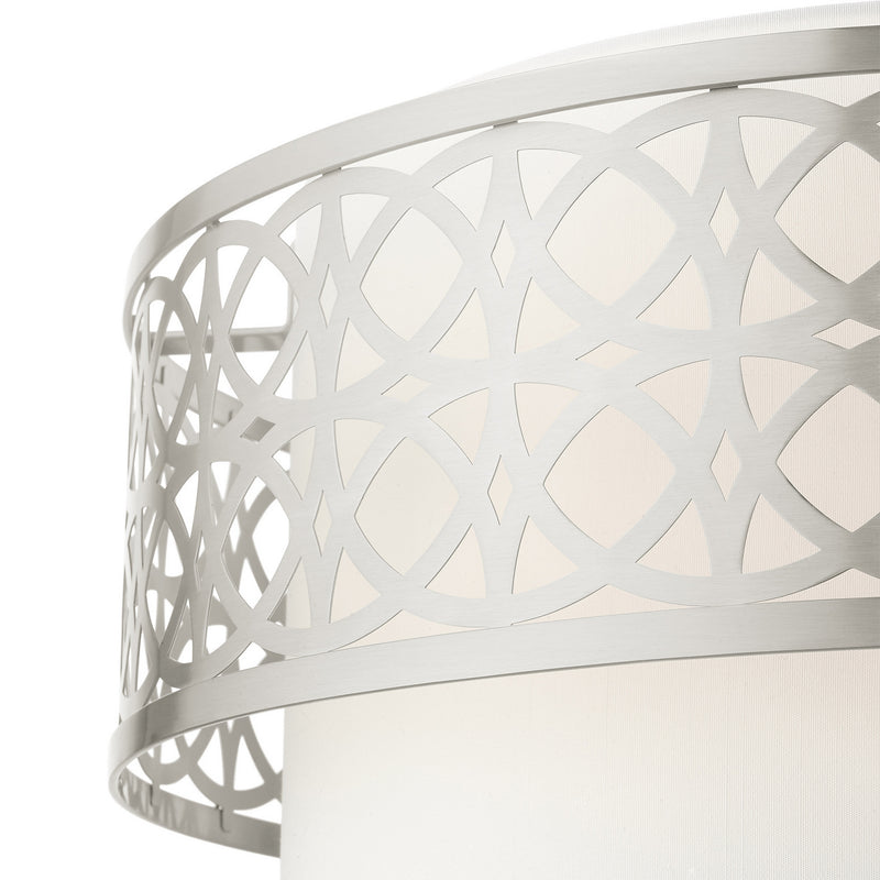 Livex Lighting 49865-91 Four Light Chandelier, Brushed Nickel