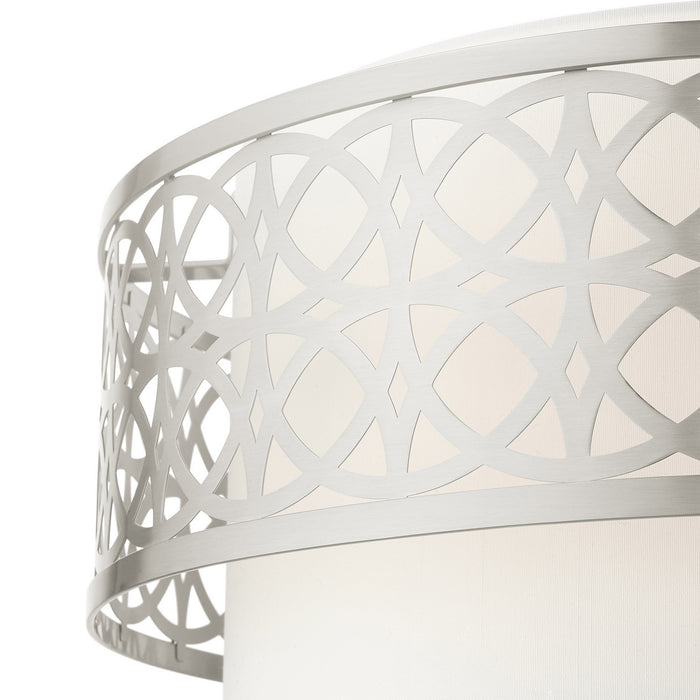 Livex Lighting 49865-91 Four Light Chandelier, Brushed Nickel