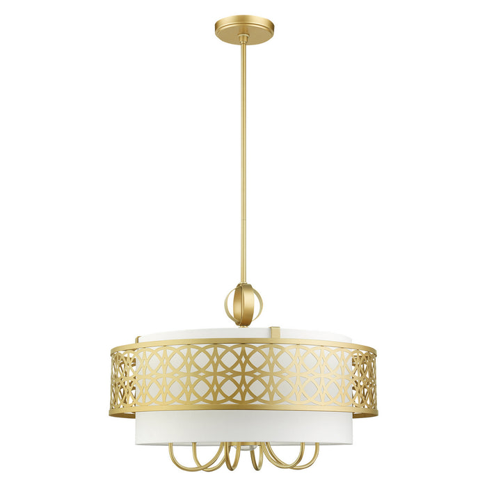 Livex Lighting 49866-33 Seven Light Chandelier, Soft Gold