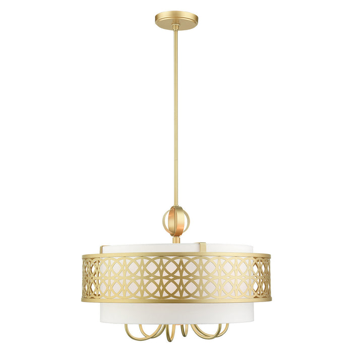 Livex Lighting 49866-33 Seven Light Chandelier, Soft Gold