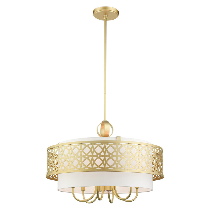 Livex Lighting 49866-33 Seven Light Chandelier, Soft Gold