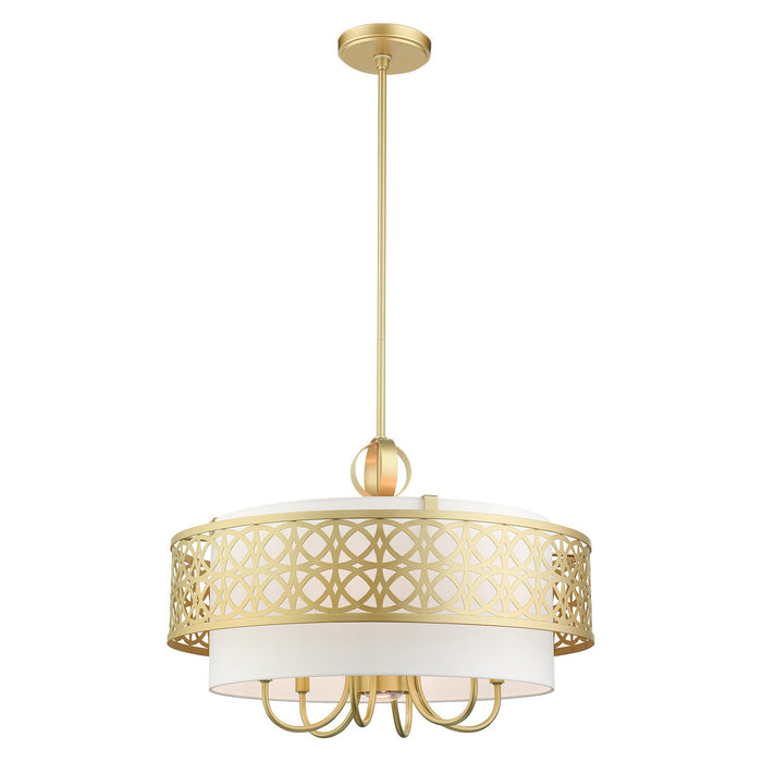 Livex Lighting 49866-33 Seven Light Chandelier, Soft Gold