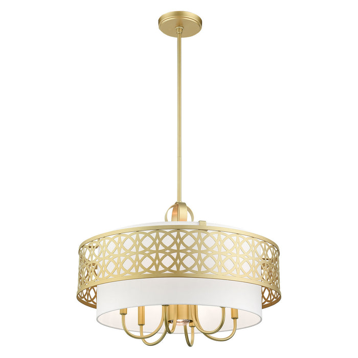 Livex Lighting 49866-33 Seven Light Chandelier, Soft Gold