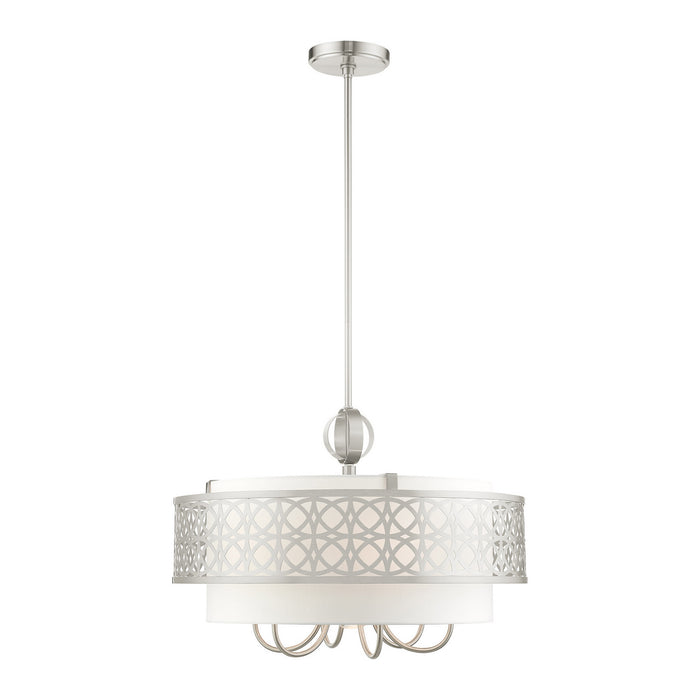Livex Lighting 49866-91 Seven Light Chandelier, Brushed Nickel