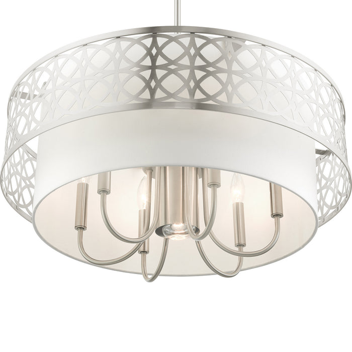 Livex Lighting 49866-91 Seven Light Chandelier, Brushed Nickel