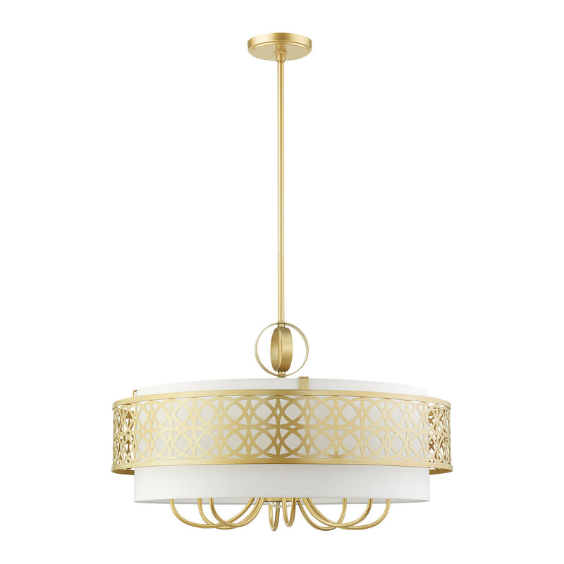 Livex Lighting 49867-33 Nine Light Chandelier, Soft Gold