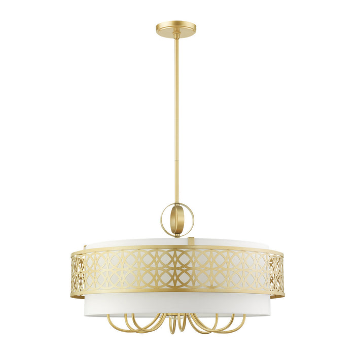 Livex Lighting 49867-33 Nine Light Chandelier, Soft Gold