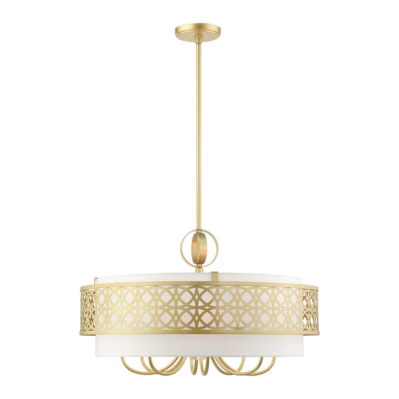 Livex Lighting 49867-33 Nine Light Chandelier, Soft Gold