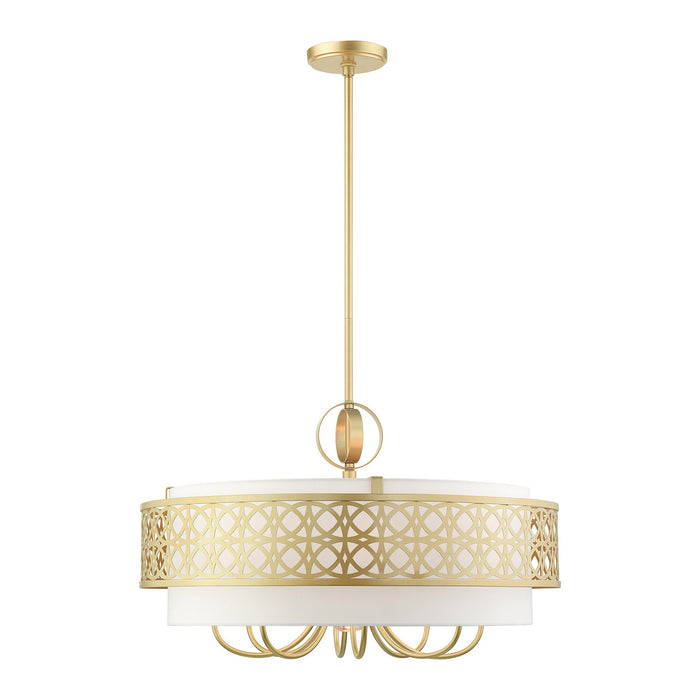Livex Lighting 49867-33 Nine Light Chandelier, Soft Gold