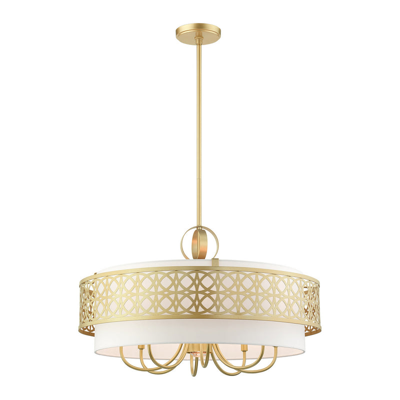 Livex Lighting 49867-33 Nine Light Chandelier, Soft Gold