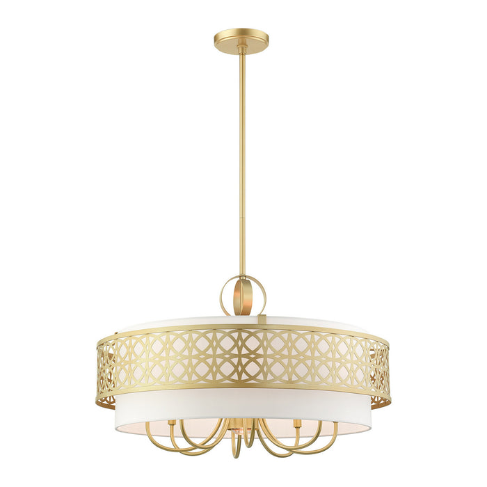 Livex Lighting 49867-33 Nine Light Chandelier, Soft Gold