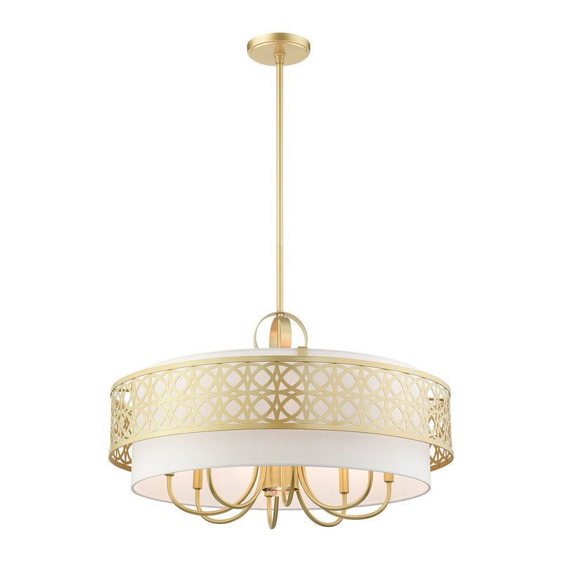 Livex Lighting 49867-33 Nine Light Chandelier, Soft Gold