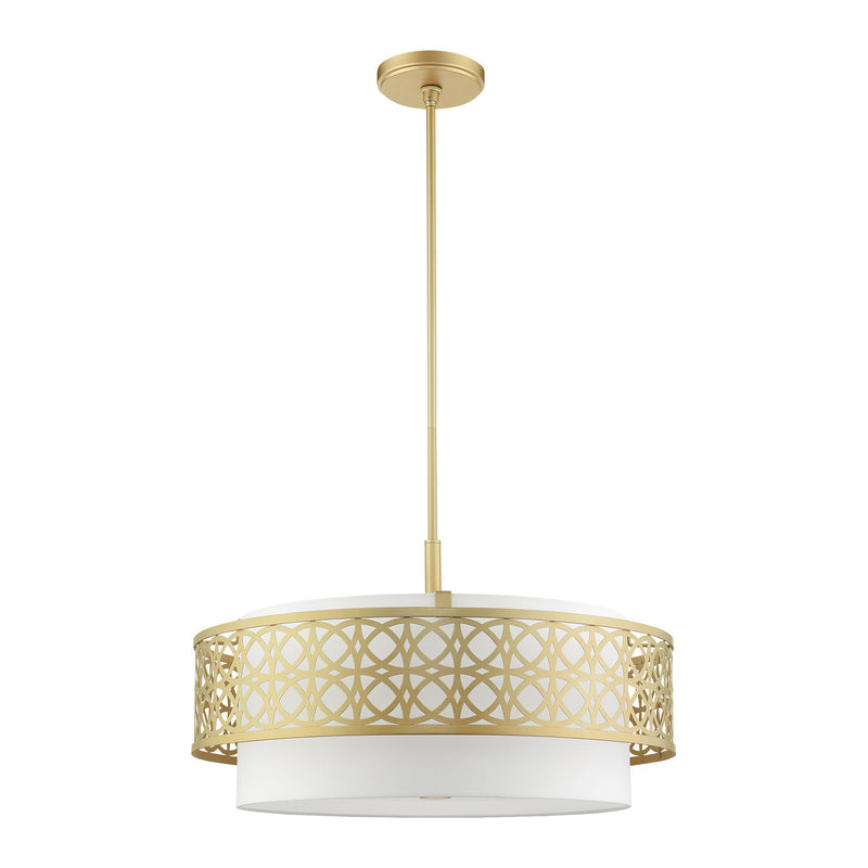 Livex Lighting 49870-33 Five Light Chandelier, Soft Gold
