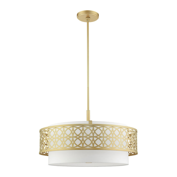 Livex Lighting 49870-33 Five Light Chandelier, Soft Gold