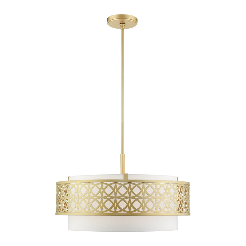 Livex Lighting 49870-33 Five Light Chandelier, Soft Gold