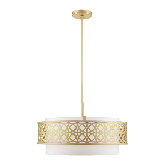 Livex Lighting 49870-33 Five Light Chandelier, Soft Gold