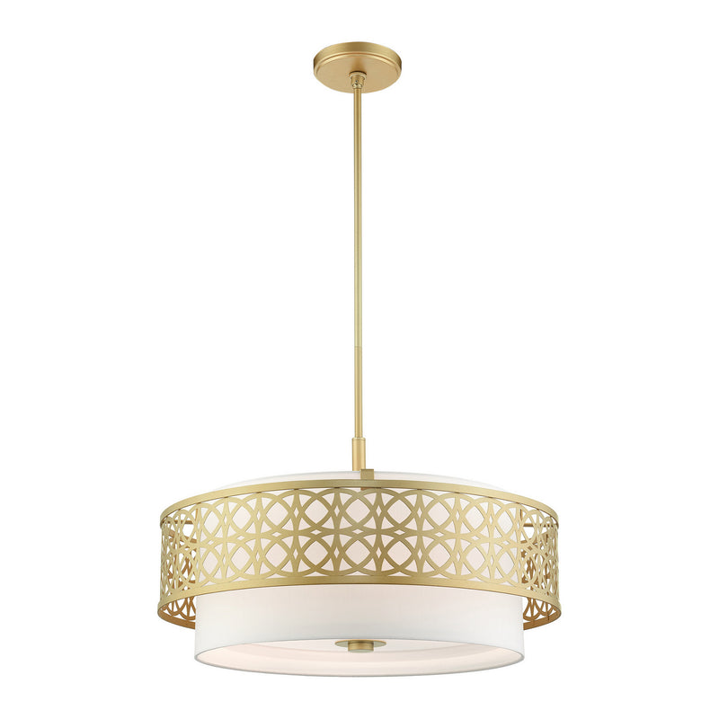 Livex Lighting 49870-33 Five Light Chandelier, Soft Gold