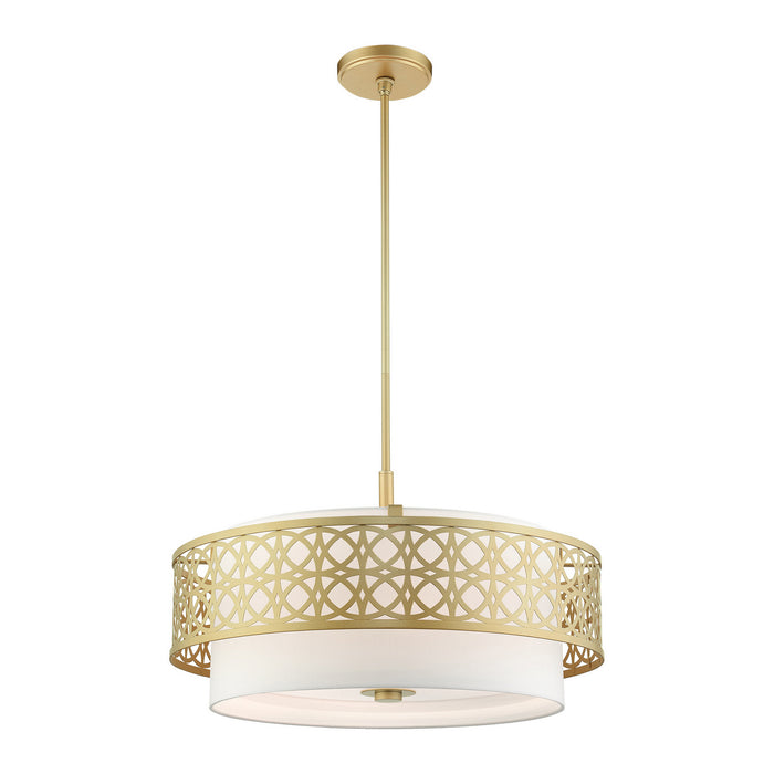 Livex Lighting 49870-33 Five Light Chandelier, Soft Gold