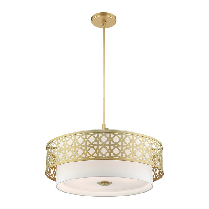 Livex Lighting 49870-33 Five Light Chandelier, Soft Gold