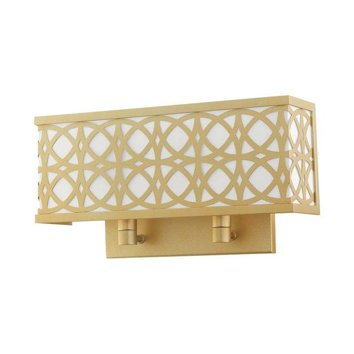 Livex Lighting 49877-33 Two Light Wall Sconce, Soft Gold