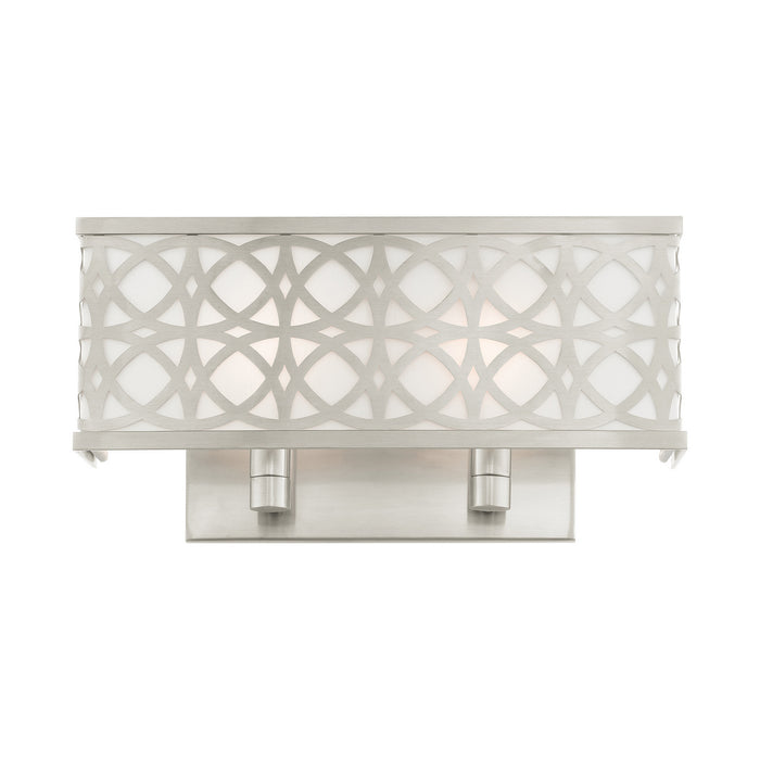 Livex Lighting 49877-91 Two Light Wall Sconce, Brushed Nickel