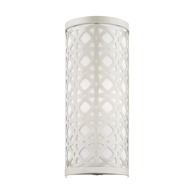 Livex Lighting 49878-91 One Light Wall Sconce, Brushed Nickel