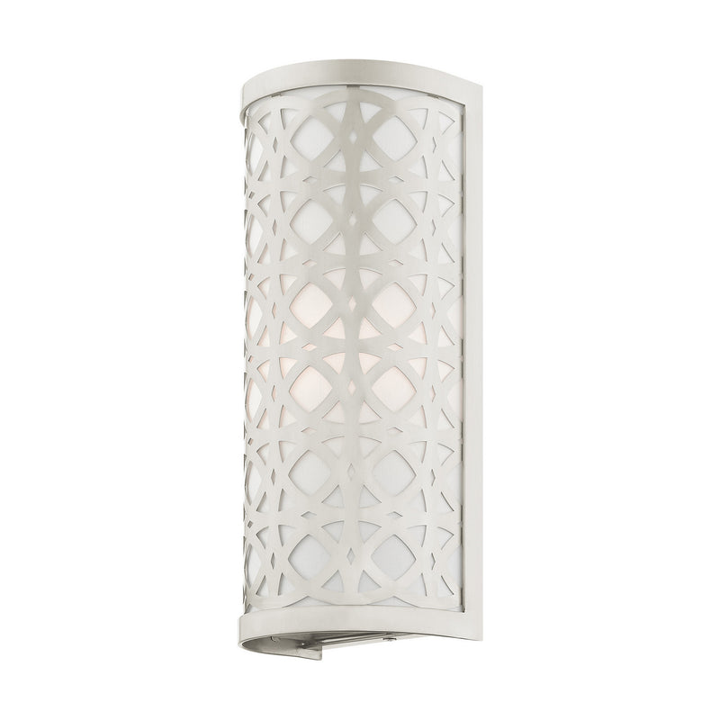 Livex Lighting 49878-91 One Light Wall Sconce, Brushed Nickel