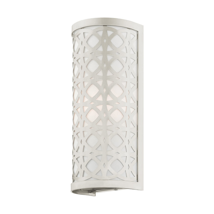 Livex Lighting 49878-91 One Light Wall Sconce, Brushed Nickel