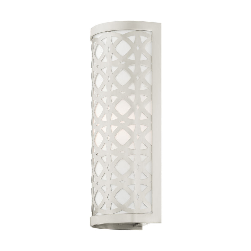 Livex Lighting 49878-91 One Light Wall Sconce, Brushed Nickel
