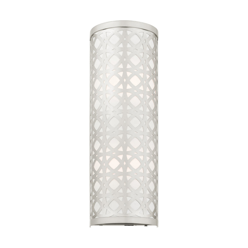 Livex Lighting 49879-91 Two Light Wall Sconce, Brushed Nickel