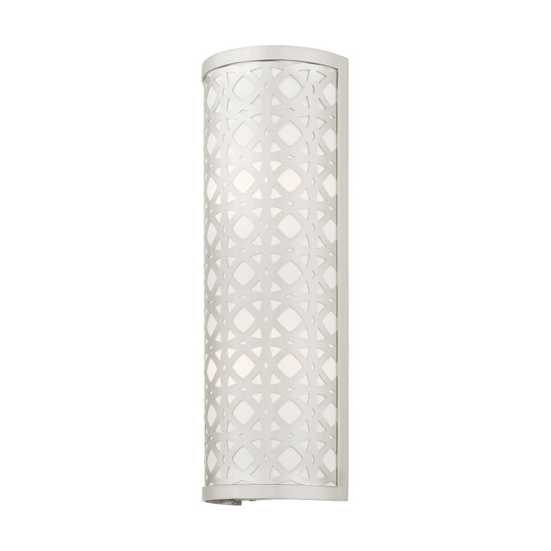 Livex Lighting 49879-91 Two Light Wall Sconce, Brushed Nickel