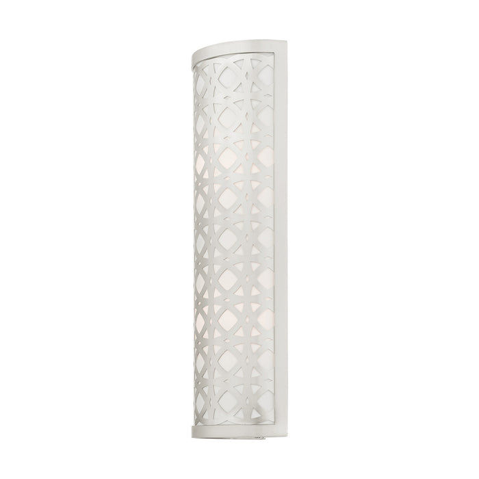 Livex Lighting 49879-91 Two Light Wall Sconce, Brushed Nickel