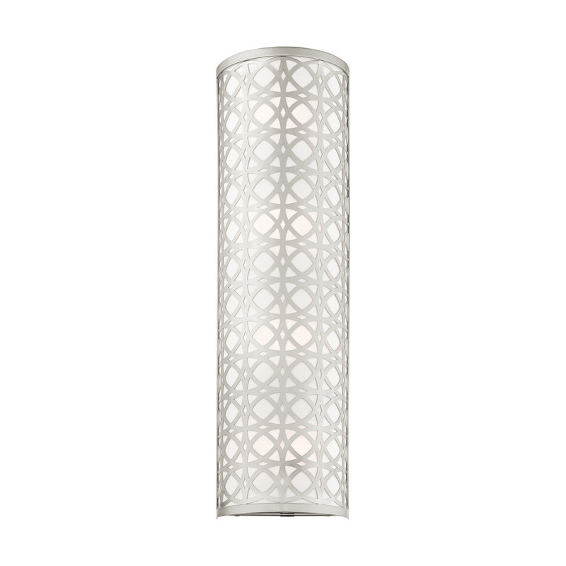 Livex Lighting 49880-91 Four Light Wall Sconce, Brushed Nickel