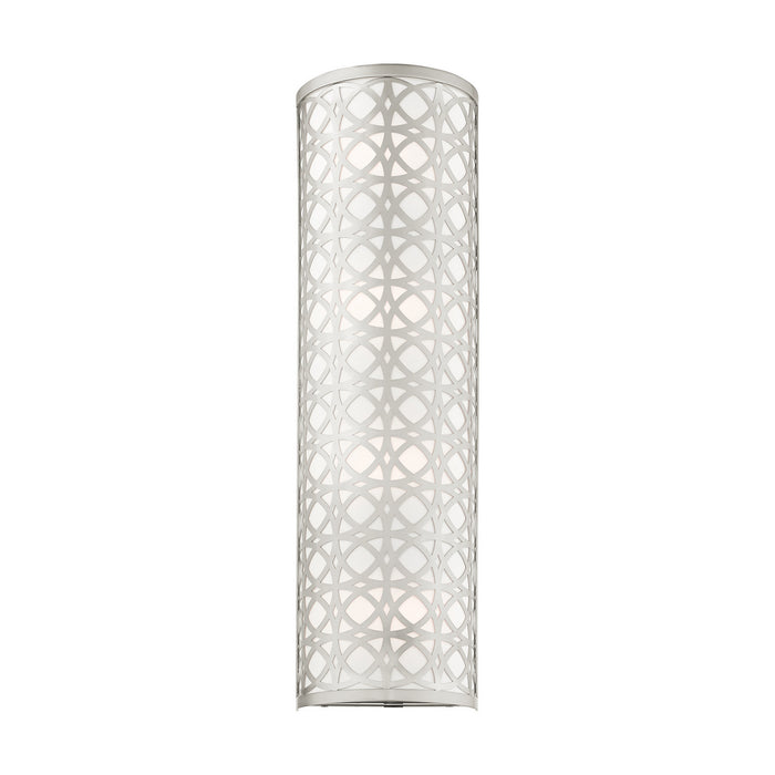 Livex Lighting 49880-91 Four Light Wall Sconce, Brushed Nickel