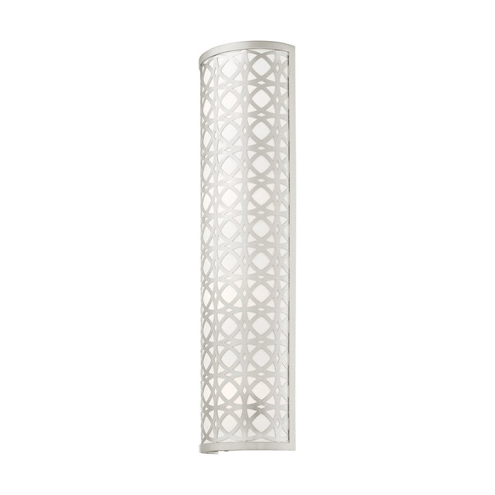 Livex Lighting 49880-91 Four Light Wall Sconce, Brushed Nickel