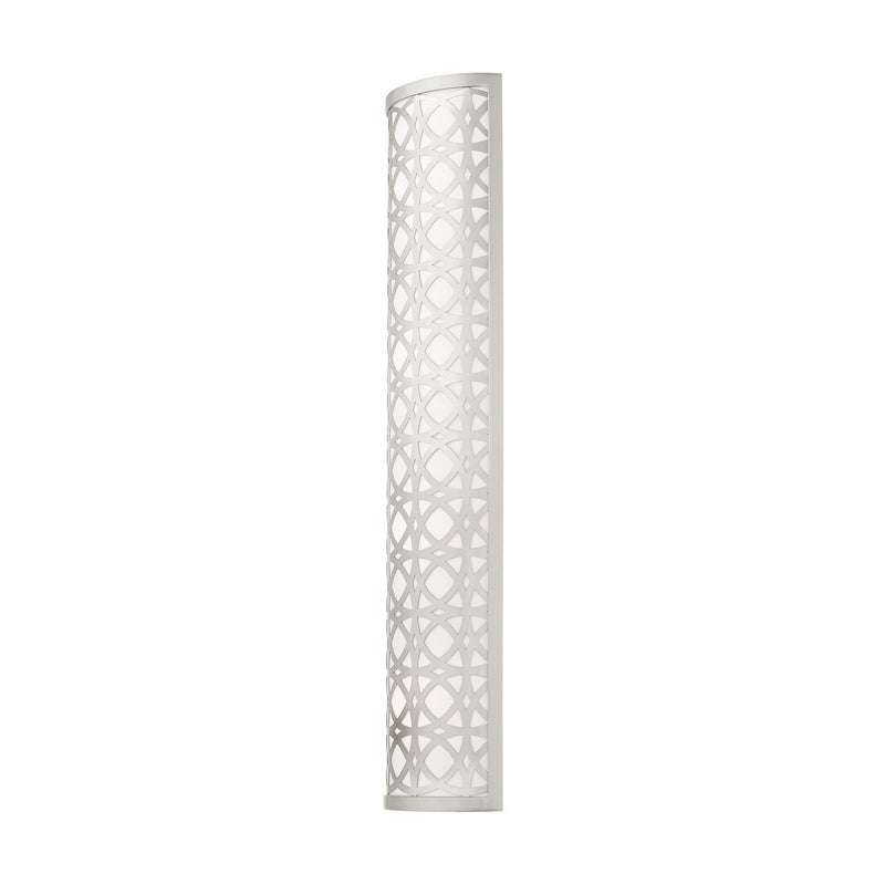 Livex Lighting 49880-91 Four Light Wall Sconce, Brushed Nickel
